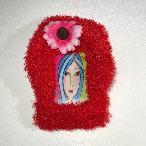 RED Ultra Shag Shaggy Vintage Photo Picture Frame - Picture 5 of 15